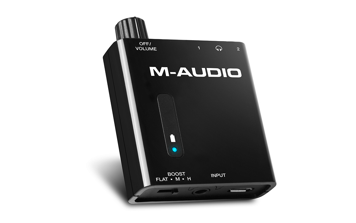 M-Audio Bass TravelerPortable Powered Headphone Amplifier with Dual Output... 